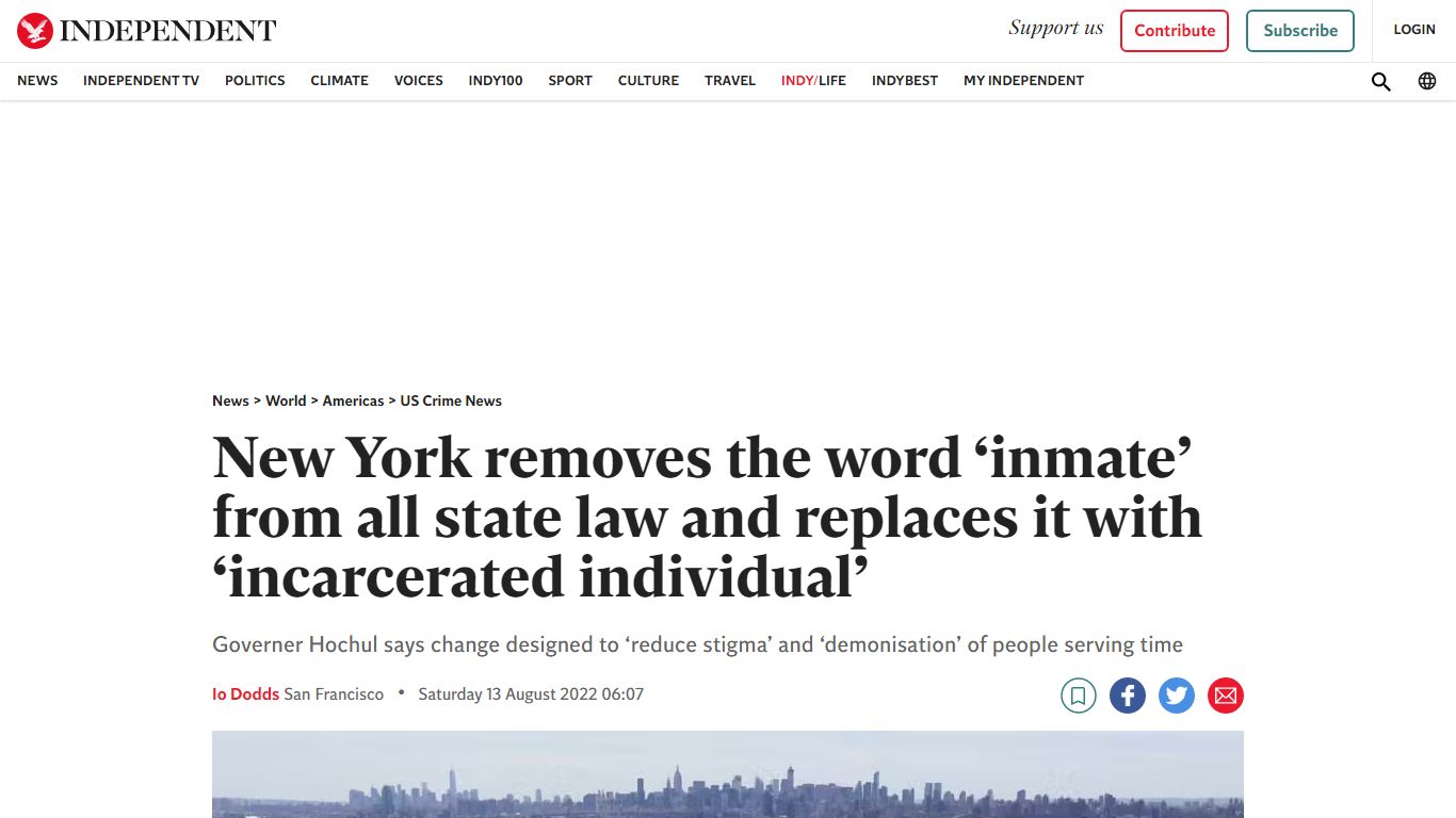 New York removes the word ‘inmate’ from all state laws and replaces it ...